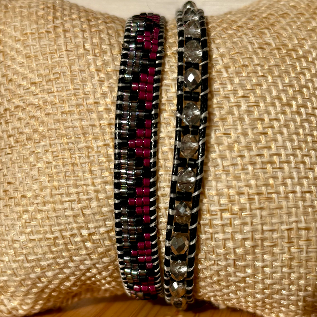 Double Pyramide argent & rose