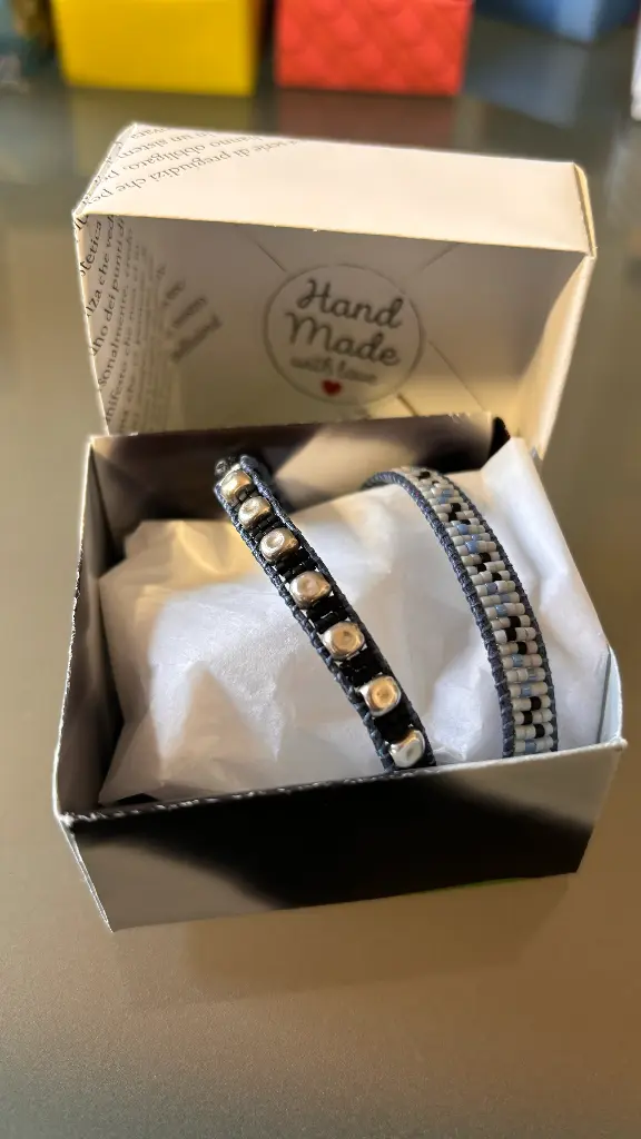 Double H argent et lave 