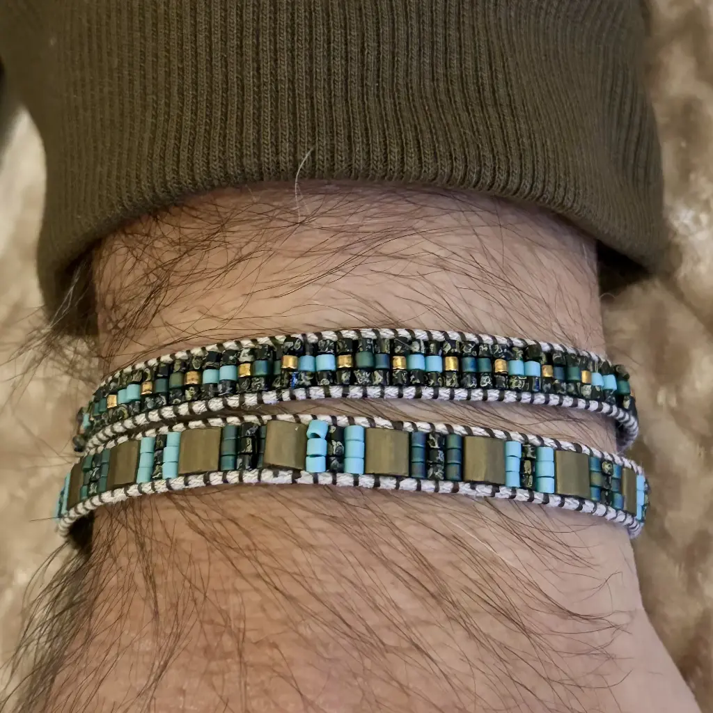 Double H Carré bronze 