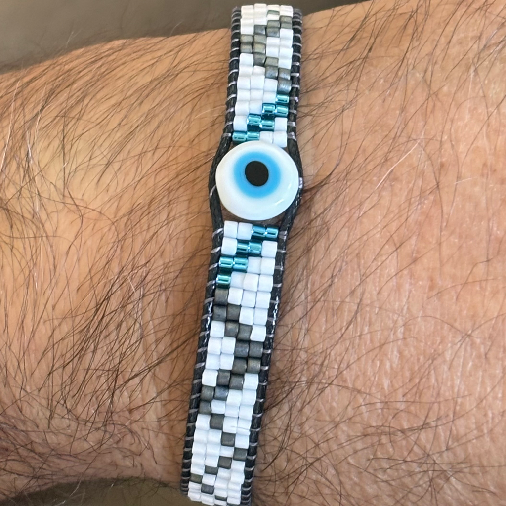 Occhietto H Blanc Bleu 