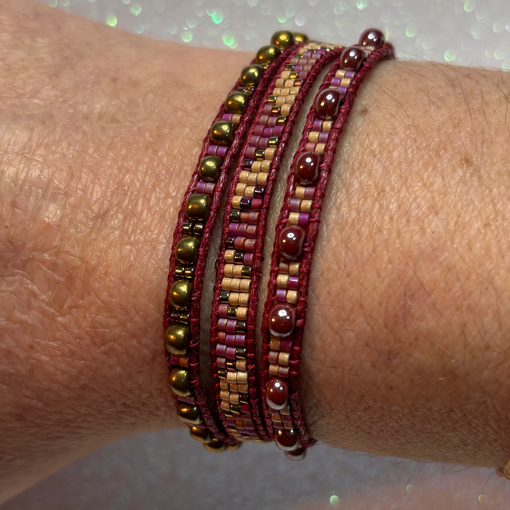 Triple SQUARE vieux rose 