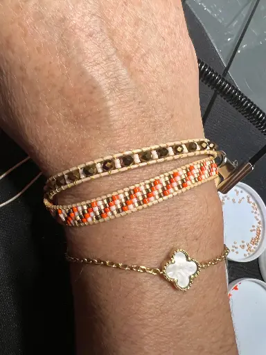 Double rayé orange